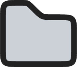 Folder duotone line icon