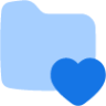 folder favorite heart icon
