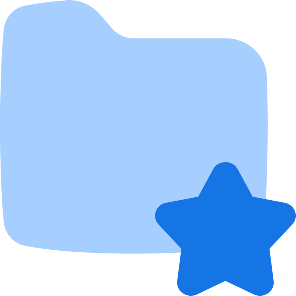 folder favorite star icon