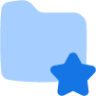 folder favorite star icon