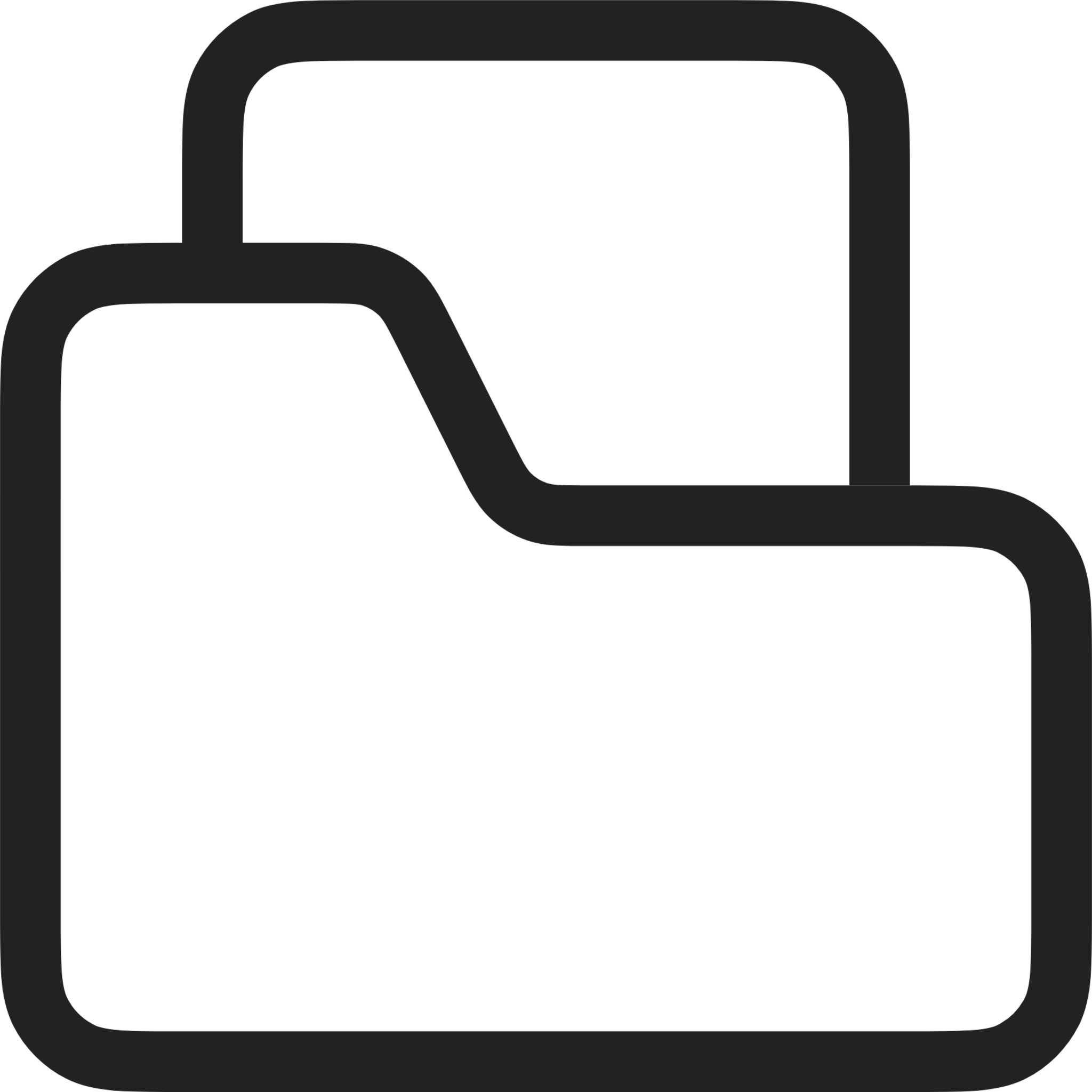 Folder file light icon