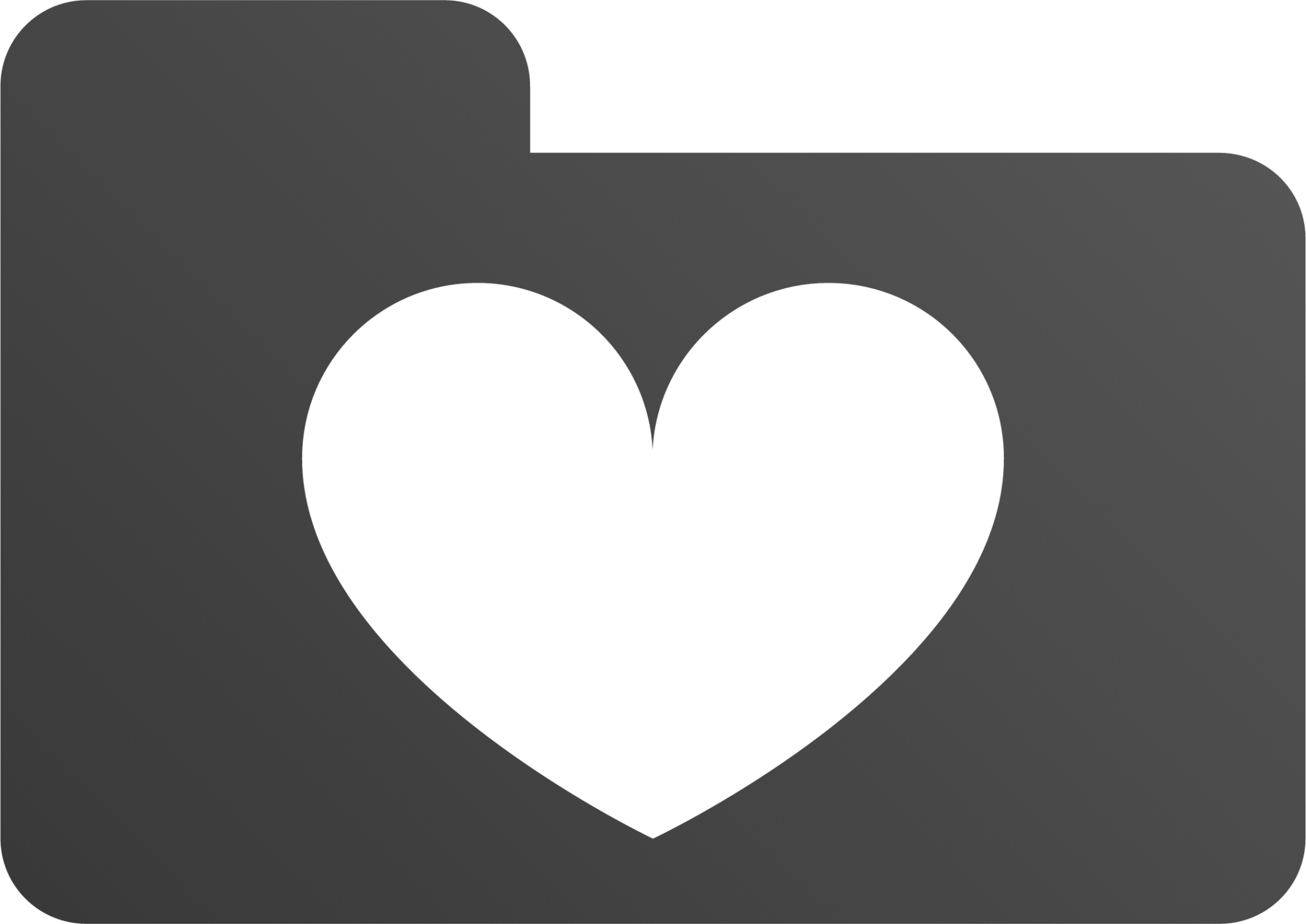 folder heart icon