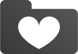 folder heart icon