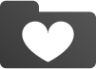 folder heart icon