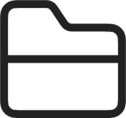Folder line light icon
