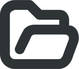 folder open symbolic icon