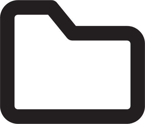 folder outline icon