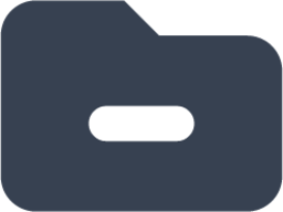folder remove icon