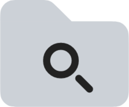 Folder search duotone icon