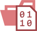 folder type binary opened icon