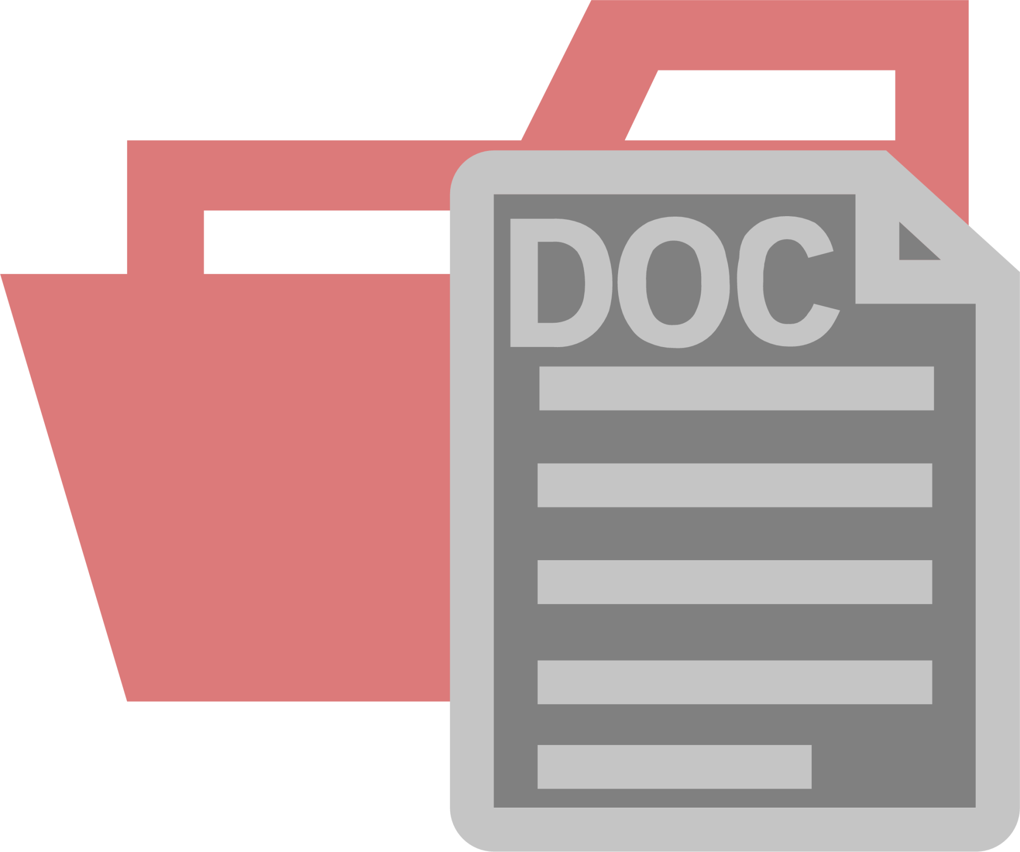 folder type docs opened icon