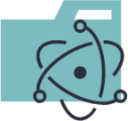 folder type light electron icon