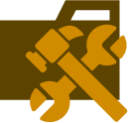 folder type tools icon