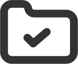 folder verified icon