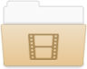 folder videos open icon