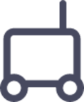 food delivery bot transportation icon