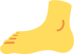 foot emoji