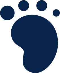 foot fill map icon