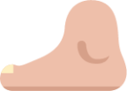 foot medium light emoji