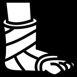 foot plaster icon