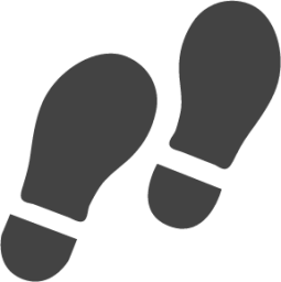 foot sign icon
