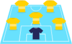 Football team illustration
