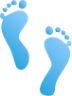 footprints emoji