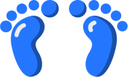 footprints illustration
