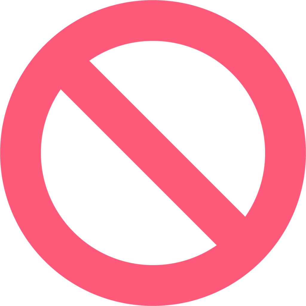 forbidden or no entry sign emoji
