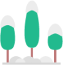 forest snow icon