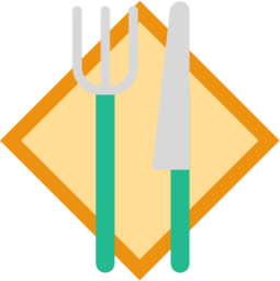 fork and knife menu icon