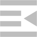 format indent less icon