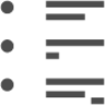 format list unordered icon