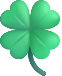 four leaf clover emoji