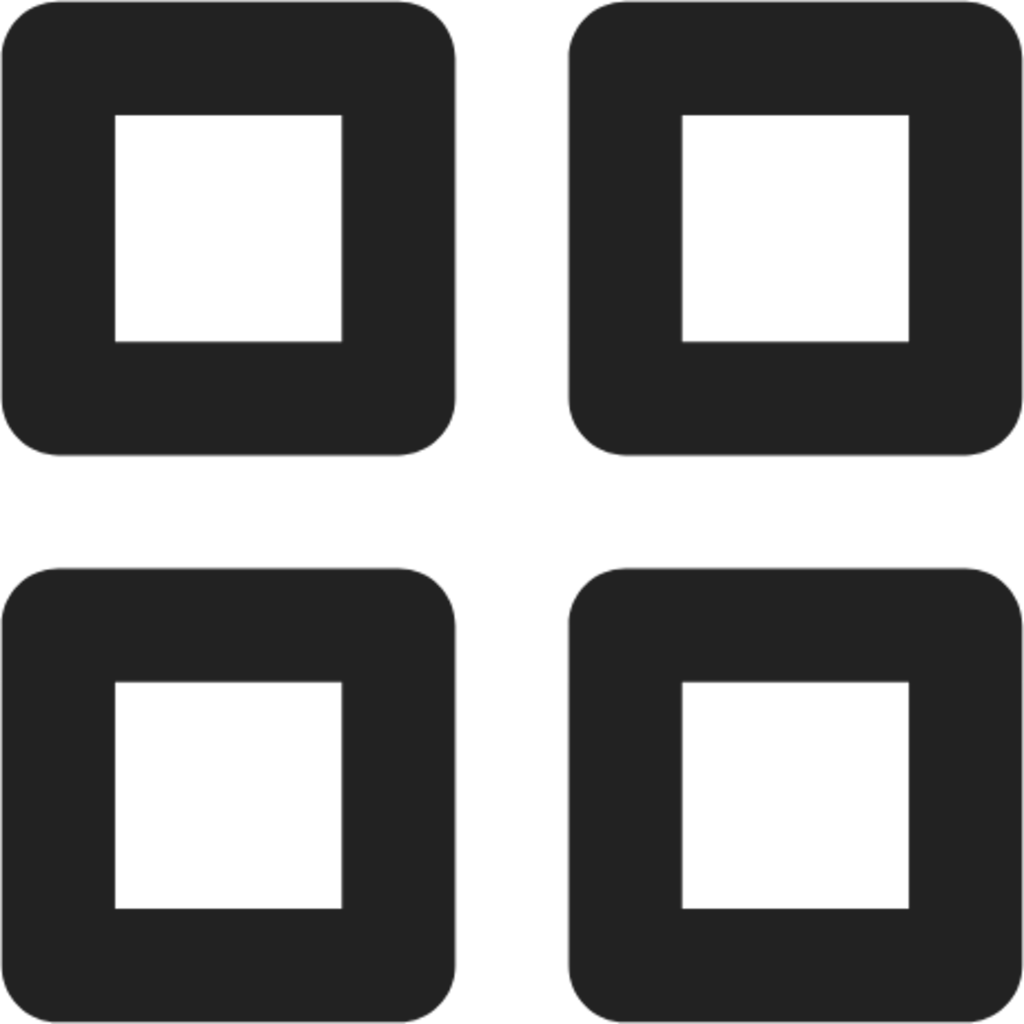 four square menu tile icon