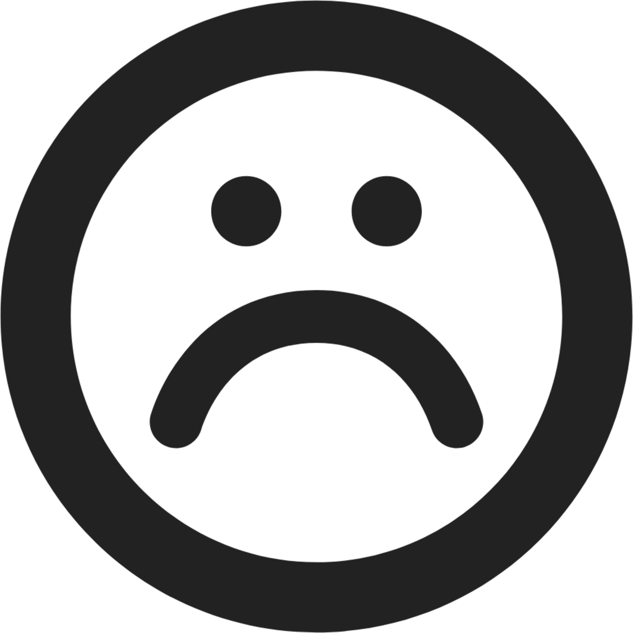 frown sad face icon