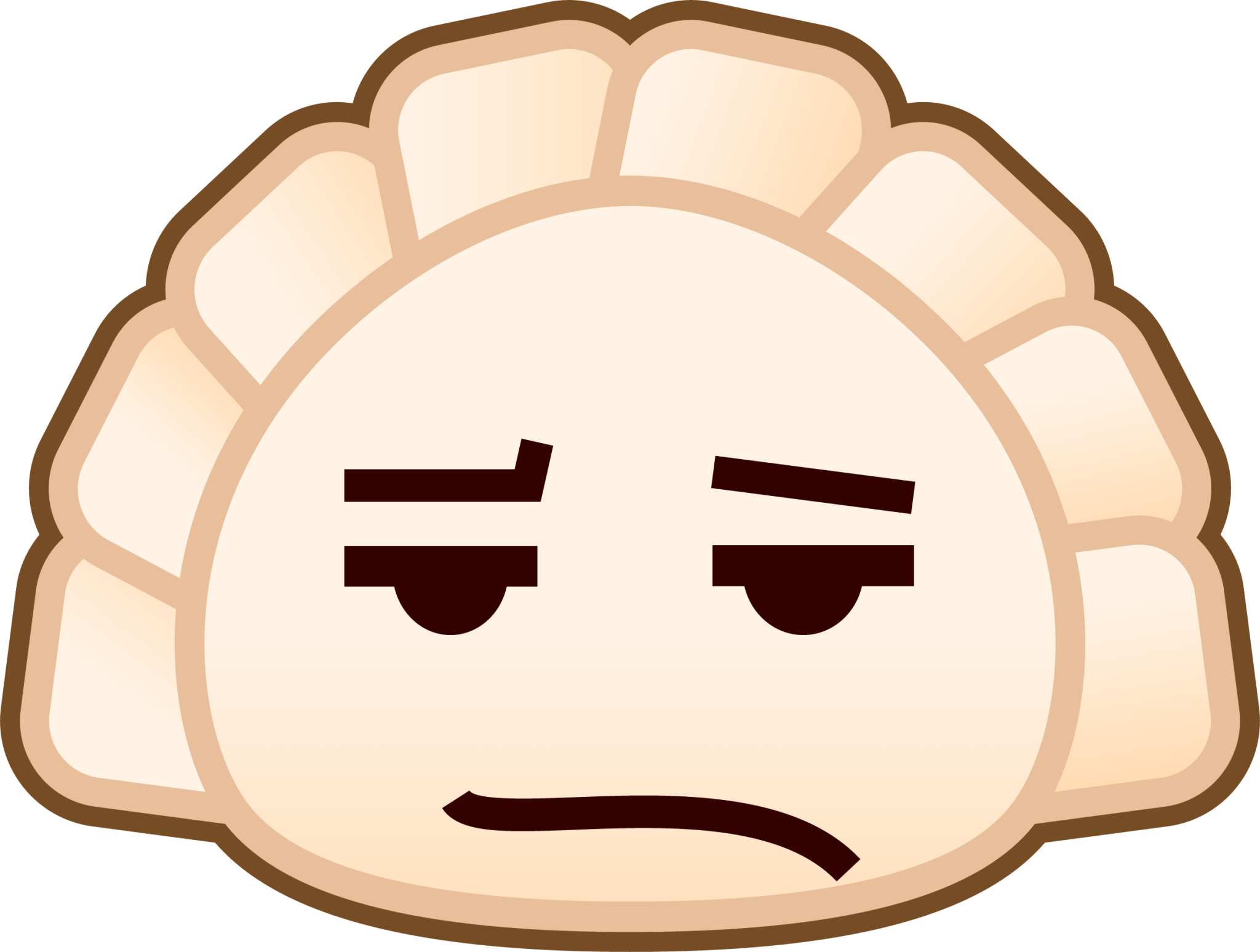 frowning (dumpling) emoji