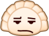frowning (dumpling) emoji