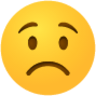 Frowning face emoji emoji