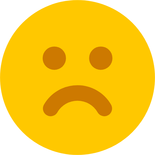 frowning face icon