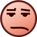 frowning face (plain) emoji