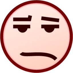frowning face (white) emoji