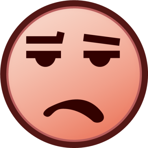 frowning (plain) emoji