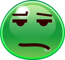 frowning (slime) emoji