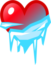 frozen heart emoji
