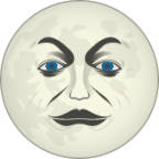 full moon with face emoji