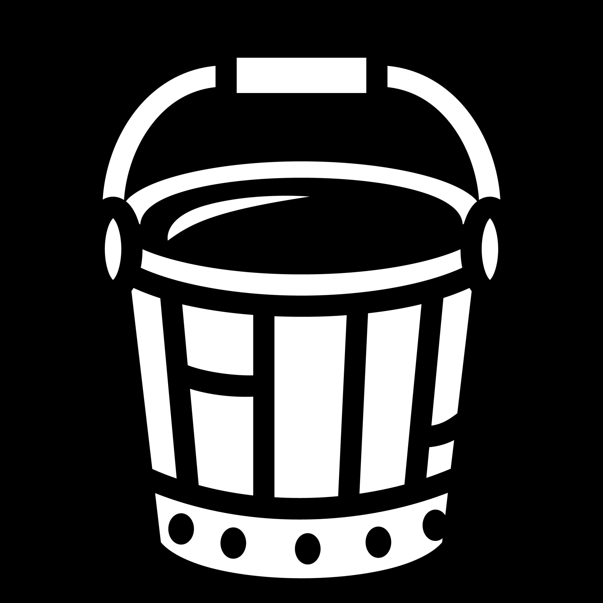 full wood bucket handle icon