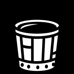 full wood bucket icon