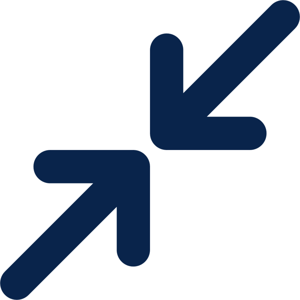 fullscreen exit 2 line arrow icon
