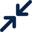 fullscreen exit 2 line arrow icon